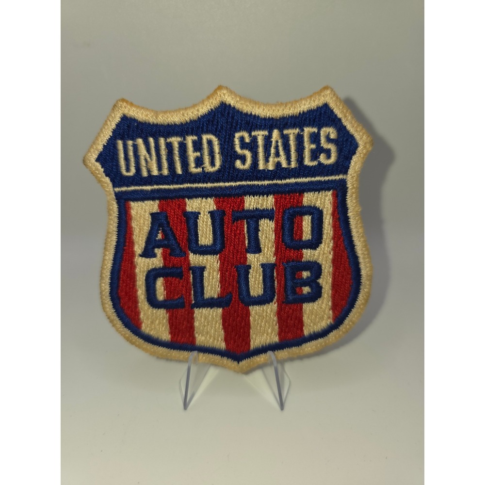 Vintage 1950s 60s USAC United States Auto Club Racing Patch Indy Car 3.5"
